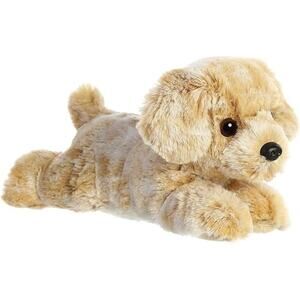 Aurora Mini Flopsie Rusty Retriever Stuffed Dog Plush Toy 8 Inch Brown Puppy